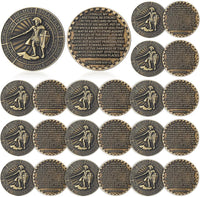 Nosiny 20 Pcs Armor of God Coins Metal Christian Challenge Coins - Ancient Style 2