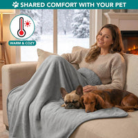 PetAmi Waterproof Dog Blanket Puppy Couch Bed Cover Queen 90x90 - Light Gray / Small (24x32) - image 4