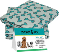 Washable Cat & Dog Carrier Pad, Reusable Liner Insert – Essentials for Dogs - 30" x 36" / 2-Pack, Large