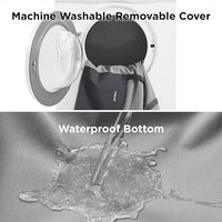 Lesure Small Dog Car Seat for Small Dogs - Soft Dog Booster Seat for Car with Storage Pocket and Clip-On Safety Leash and Thickened Memory Foam Filling, Pet Carseat Travel Carrier Bed, Grey