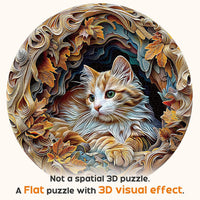 Masseruon 1000 piece round jigsaw puzzle with a sunset canyon image - view 5