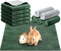 SmoothNovelty 5 Pcs Waterproof Guinea Pig Cage Liner - Dark Green / 18" X 24" / Classic