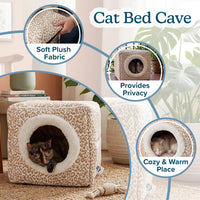 Cat Pet Bed Cave - Indoor Enclosed Covered Cavern/House for Cats Kittens and Small Pets - image 3