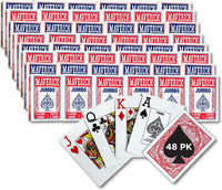 Maverick Playing Cards 12 Pack, Standard Index - 48 PK Jumbo