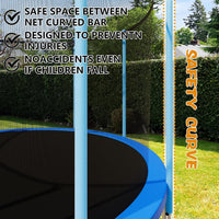 ALTLER 12 FT outdoor trampoline with safety enclosure and ladder - view 7