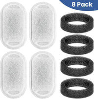 Cat Water Fountain Filter Replacement - 4 Cat Filters & 4 Sponges - image 2