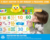 English & Spanish Alphabet Poster - Numbers & Shapes Green - image 2