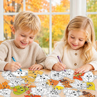 X1zuue fall leaf color your own magnet craft kit, 30 sets with maple and oak leaves - view 38