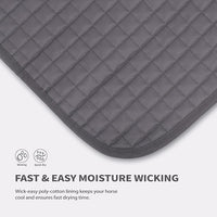 Tackmore Western Saddle Pad Adjustable with Side Pockets and Foam Inserts Shock-Absorbing Riding Pad