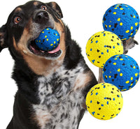 Kimee Dog Balls Tennis Balls Dog Chew Toys for Aggressive Chewers - 4 Balls (2.75in)