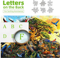 Halloween Puzzle 500 Piece with Lettered for Adults Gift - 1000piece - Forest Jubilee - 27.5x19.7" / Retired Models - image 2