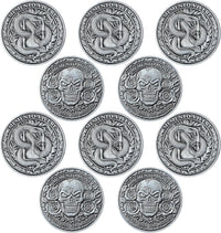Misdary memento mori challenge coins in classic style copper finish with medallion box - view 4