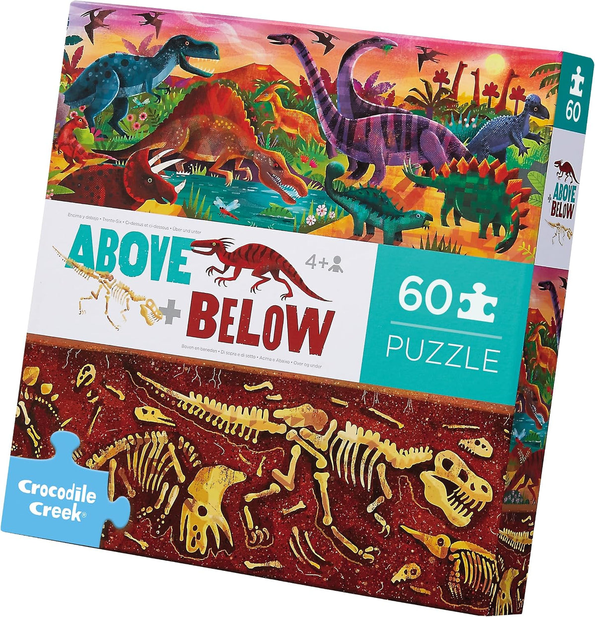 60 pc Above & Below/Earth & Space – Fun for Kids & Family - Dinosaur World