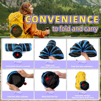 Bunny Tunnels & Tubes Collapsible 3 Way Rabbit Hideout with 13pcs - BK&BU - image 3