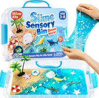 JOVA Klever Kits Construction Sensory Bin for kids Glow - Ocean