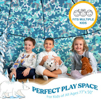 W&O Space Explorer Inflatable Fort with Lights & Sound - Arctic Camo - image 4