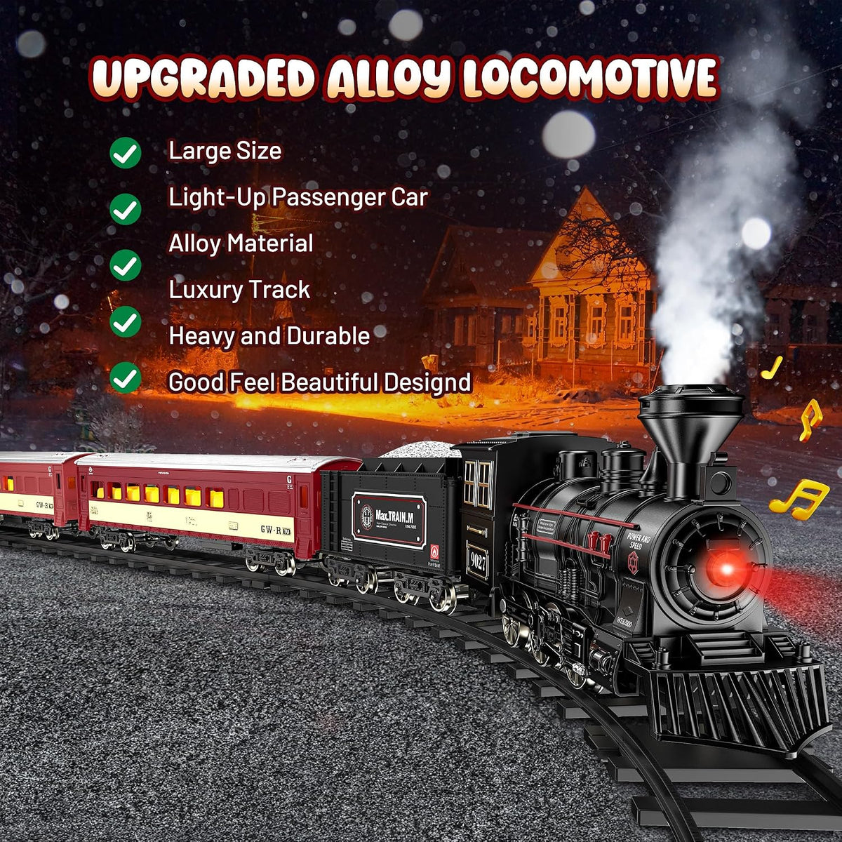 Hot Bee Train Set, Remote Control Train Toys with Smoke - Giant - image 2