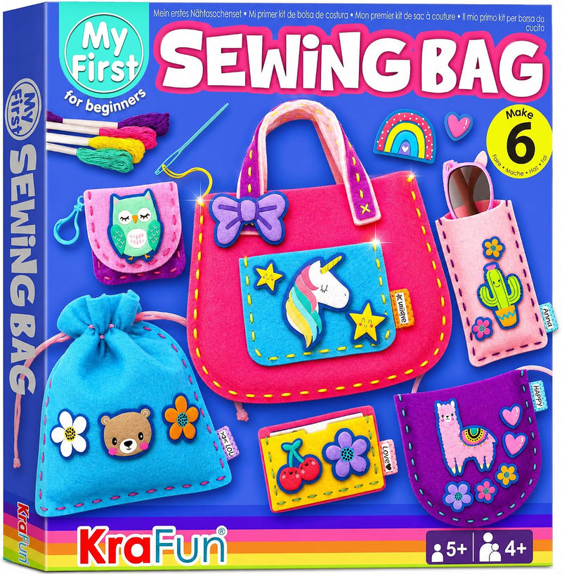 KRAFUN Sewing Bag Kit for Beginner Kids