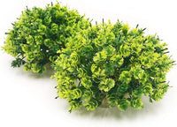 BEGONDIS 2Pcs Aquarium Decorations Fish Tank Artificial Green Water Plants Made of Soft Plastic