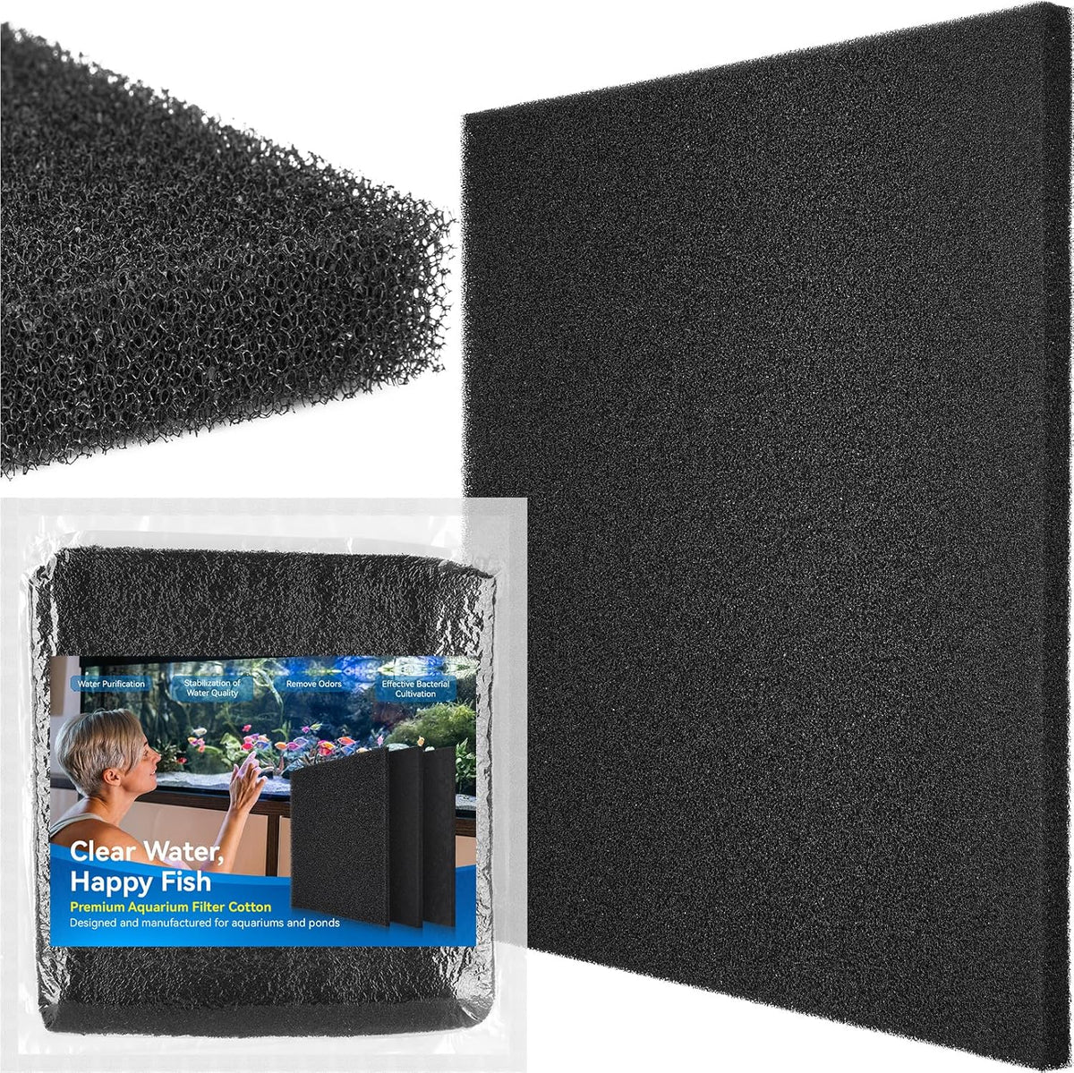 Borlech Aquarium Bio Filter Sponge Pad - 18.5"x18.5"x0.8" (35PPI) 1 PACK