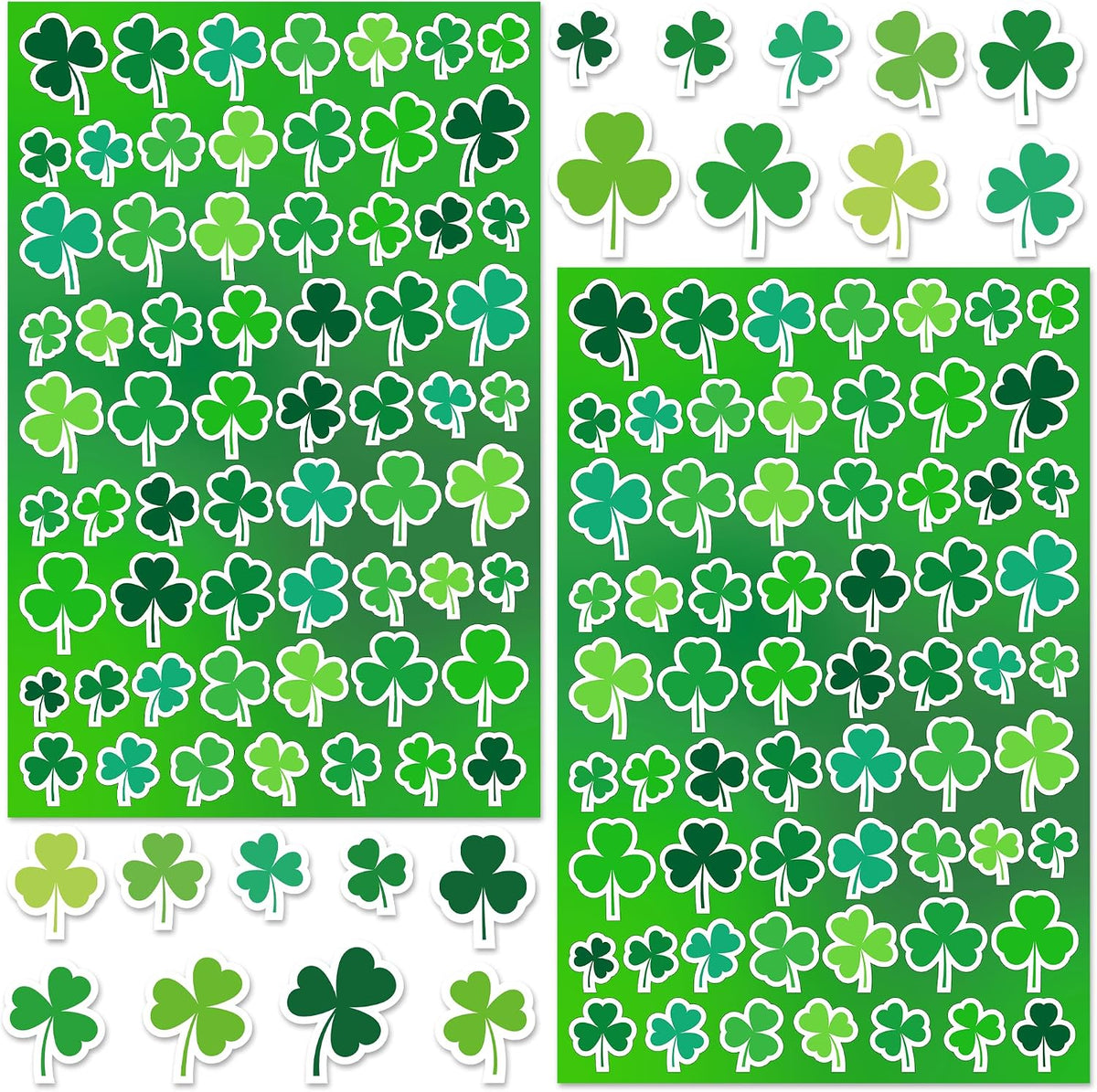 LINAYE 24 Sheets Happy Birthday Stickers, 730 Counts - Shamrock 24 Sheets