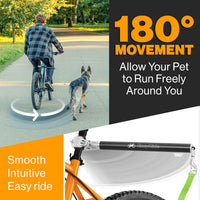 V2.0-180° Rotating Dog Bike Leash - Green - image 2