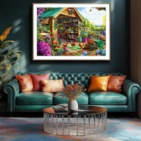 Halloween Puzzle 500 Piece with Lettered for Adults Gift - 500piece - Garden Shed - 23x15" / Retired Models - image 2