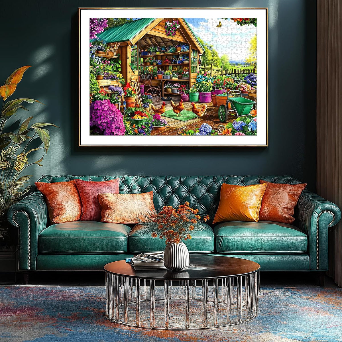 Halloween Puzzle 500 Piece with Lettered for Adults Gift - 500piece - Garden Shed - 23x15" / Retired Models - image 2
