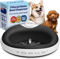 Filtered Portable Dog Water Dispenser - Shadow Pup / Mini (34 oz / 1L) / Water Dispensers