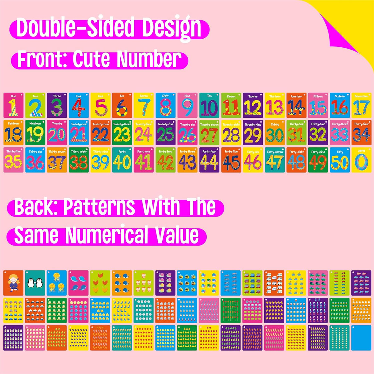 SpriteGru Spanish flashcards for toddlers with colorful cartoon images on rings - view 15