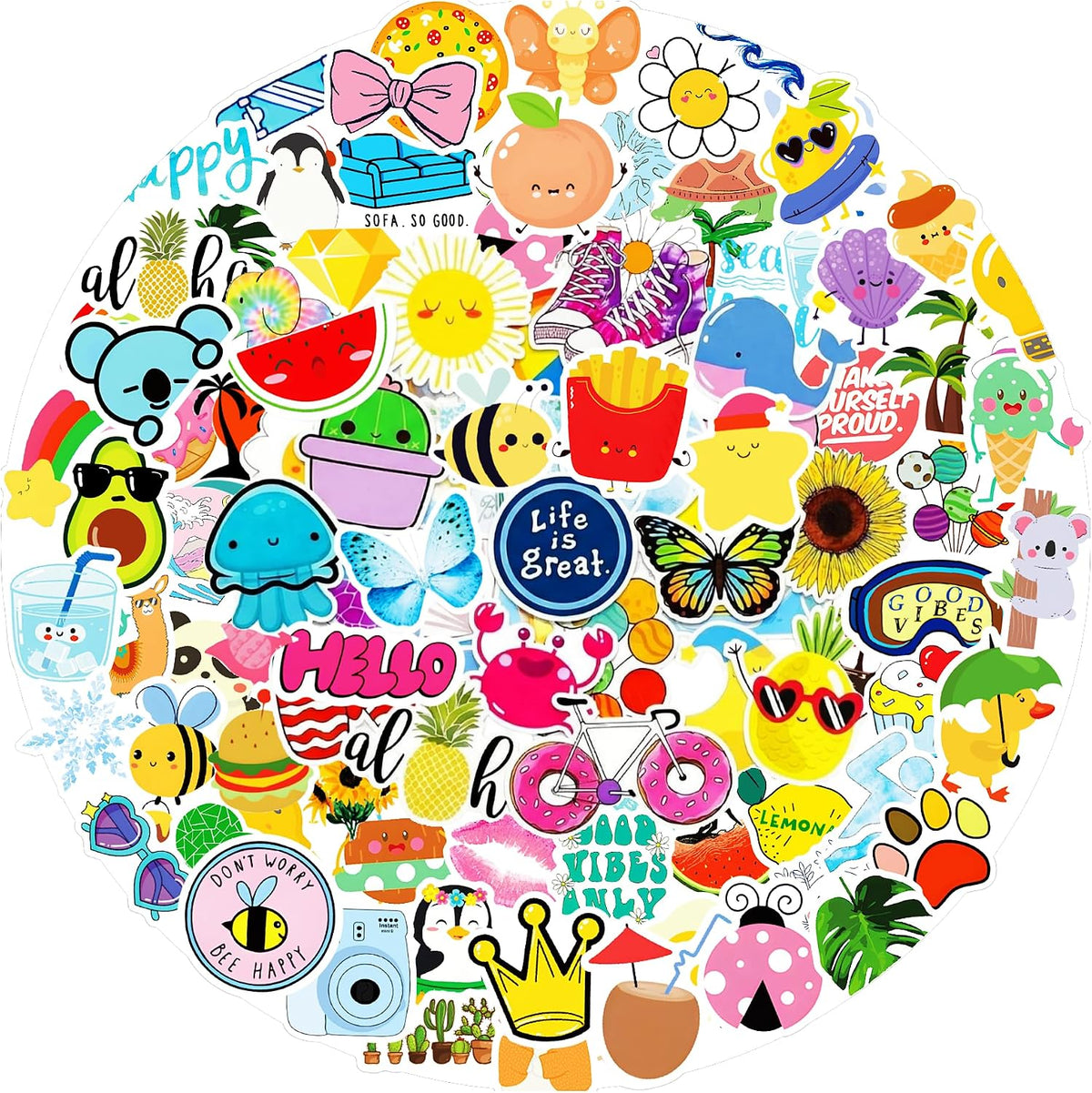 64 Sheets Halloween Stickers for Kids - Aesthetic Style