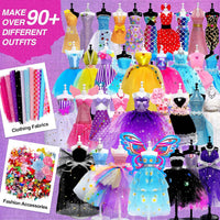 Sunrad 1500+ PCS Fashion Designer Kits for Girls with 6 Mannequins - image 3