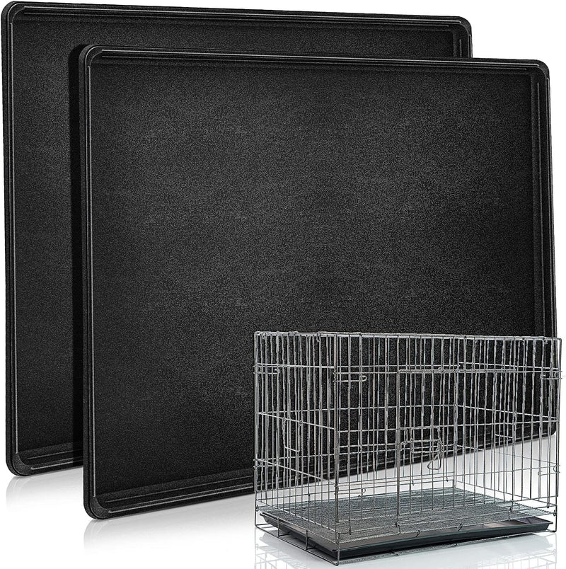2 Pcs Dog Crate Tray 42" Replacement, Plastic Bottom Pan – Essentials for Dogs - 42"