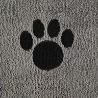 Bone Dry Pet Grooming Towel Collection Absorbent Microfiber Drying Set - Gray / 15x30" - image 4