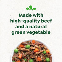 Greenies Smart Topper High Protein Wet Mix-in for Dogs, Beef, Peas & Carrots Recipe in Vitabroth Broth - Bone Broth + Vitamins E & B1, 10 Count