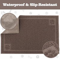 Darkyazi Pet Feeding Mat Large for Dogs and Cats - Coffee - image 3