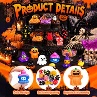 44Pcs Halloween Mini Ghost Figurines 44 Styles Luminous Resin - 54pcs-halloween Figures - image 4