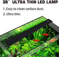 Ultra-Slim Full Spectrum LED Aquarium Light with Adjustable - 38-44" - image 3