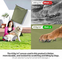 Sytopia 36-Inch Canvas Outdoor Dog Bed, Waterproof & Washable with Removable Cover, Ideal for Medium & Large Dogs, Chew-Proof Great for Indoor, Outdoor, Crate, or Patio Use (Green)