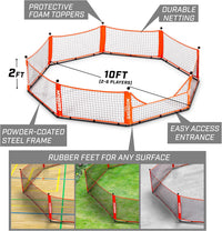 GoSports Gagagon portable gaga ball pit with rubber feet and foam pole toppers - view 3