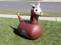 Hearthsong Hop N Go Inflatable Unicorn Riding Bouncy Hopping Toys - Bull / 2 Pack - image 3