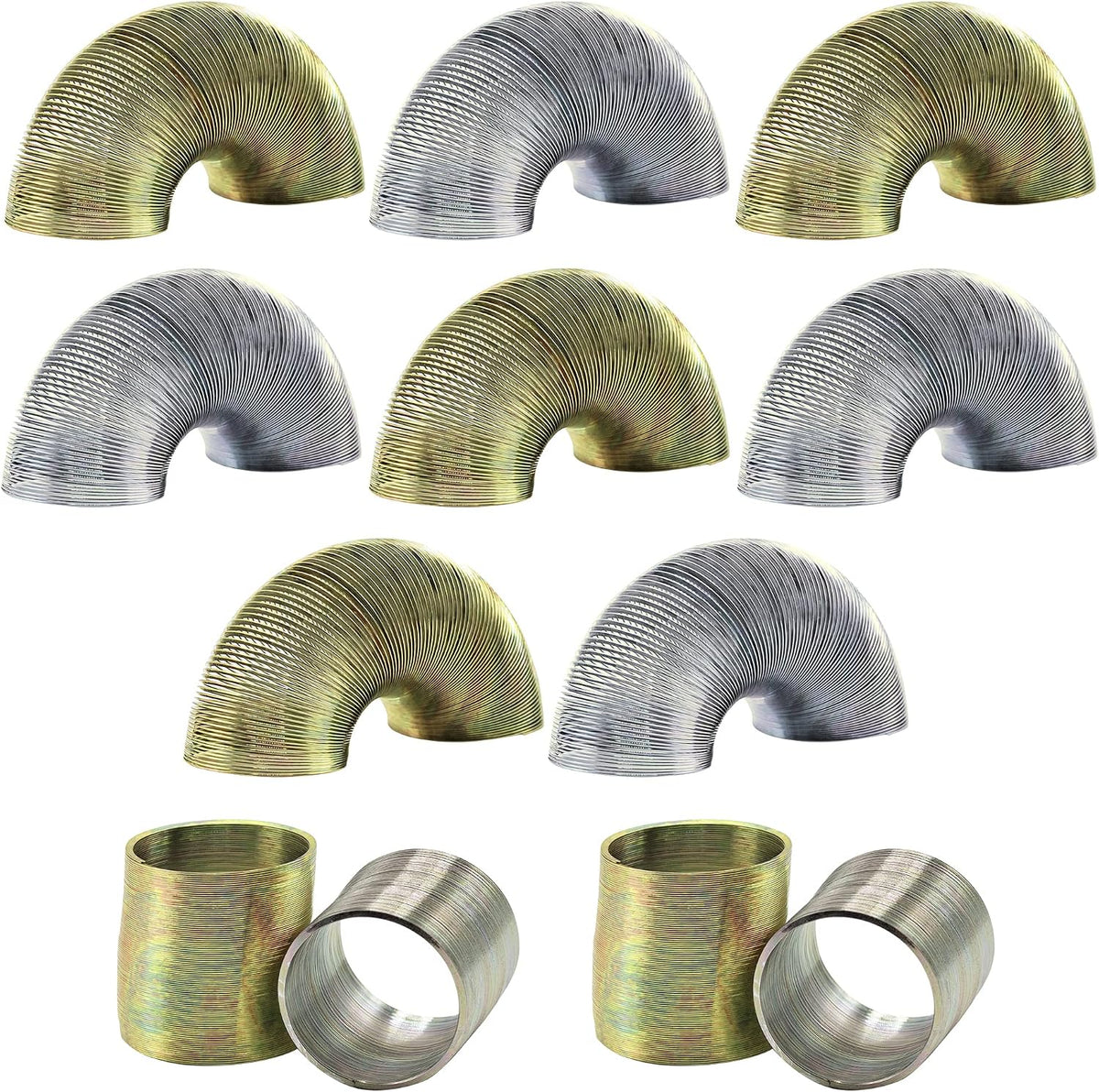 1 Inch Mini Metal Coil Spring Silver and Gold Variety Toy