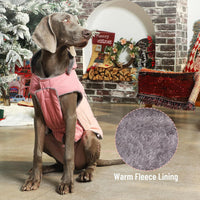 Warm Fleece Dog Hoodie for Small Dogs, Winter Puppy Coats - Pink / X-Small - image 2