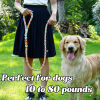 5FT Braided Cotton Rope Leash for Small, Medium and Large Dogs - Fiesta Twist - image 2