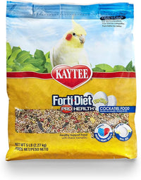 Kaytee Forti-Diet Egg-Cite Pet Bird Food For Cockatiels, 5 Pound
