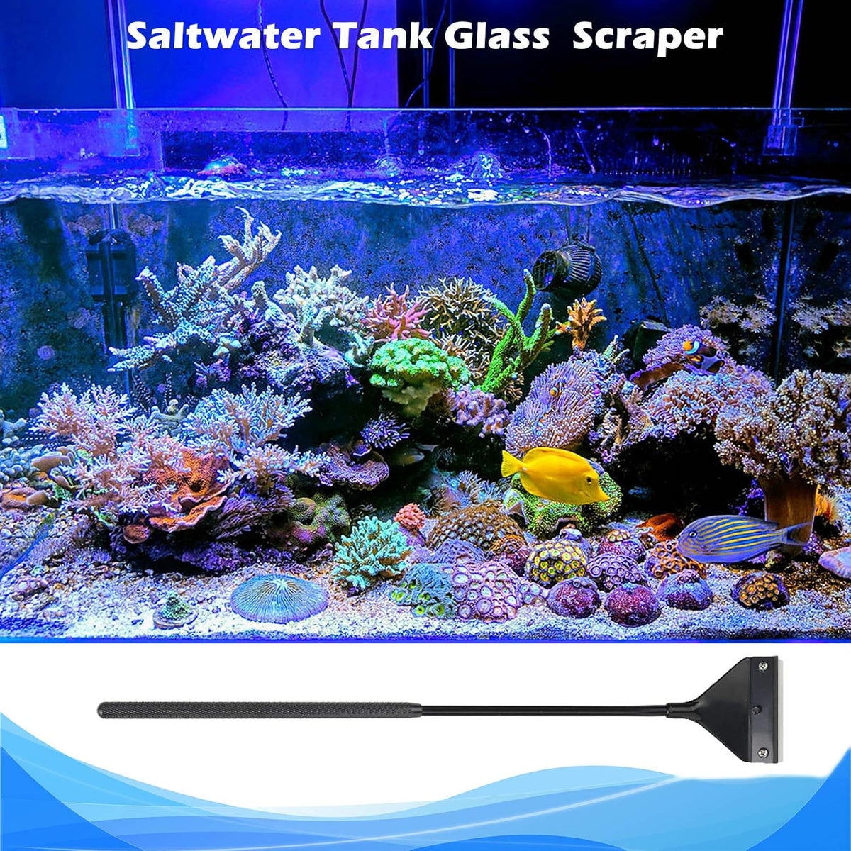 Pronetcus Algae Scraper for Glass Aquariums, Fish Tank Cleaner - 16.15 Inch - image 3