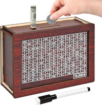 10000 Savings Challenge Box - Coffee