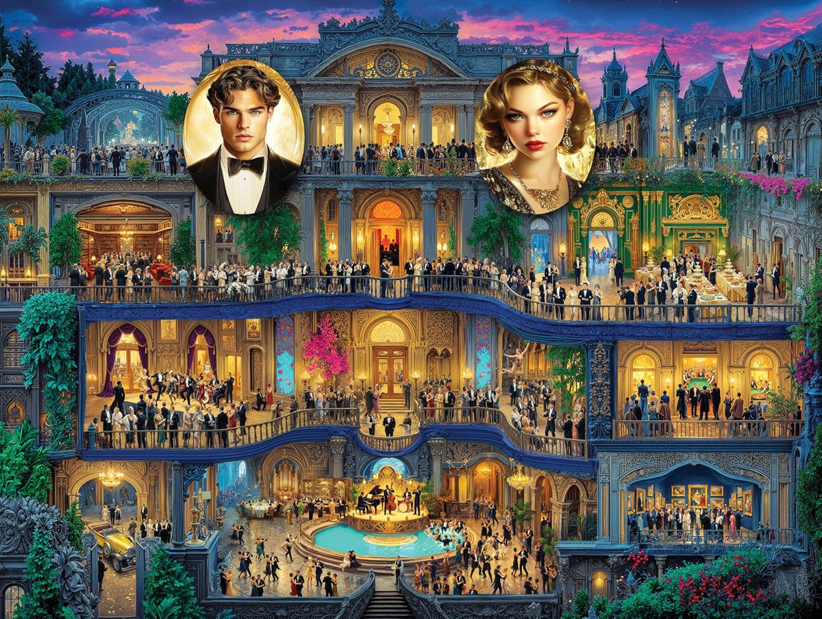 Christmas Advent Puzzle 1000 Piece Countdown 2026 – Fun for Kids & Family - Ghosts of Gatsby
