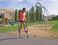 Geospace Walkaroo Wee red adjustable steel balance stilts for kids with padded underarm foam - view 2