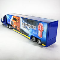KiNSMART Kenworth T700 Container Truck, 1:68 Scale - Blue With Decals - image 3